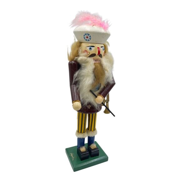 Vintage 14 Nutcracker, Musician With Drum (missing) And Trumpet?? - Picture 3 of 5